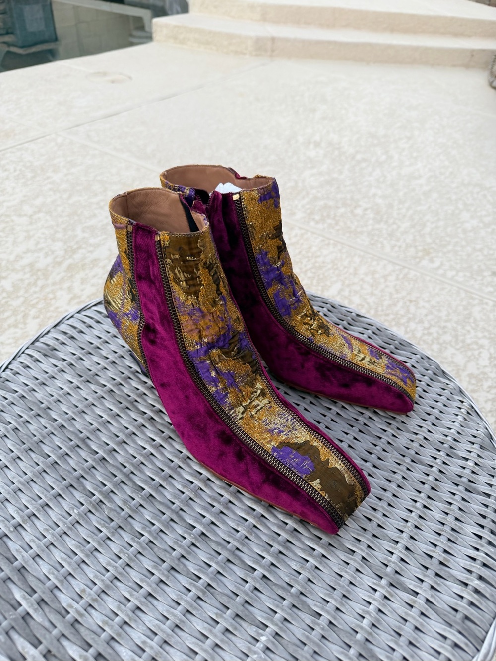 John Fluevog Superfine Highness Zippered Ankle Boots